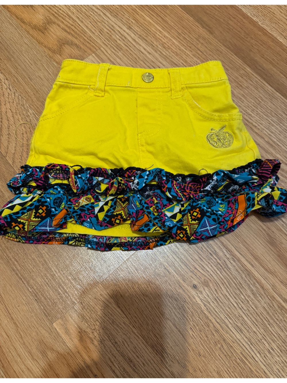 Baby girl apple bottom jeans skirt